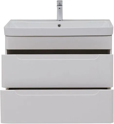 Тумба под умывальник подвесная Aquanet София 80 белый глянец 00274002