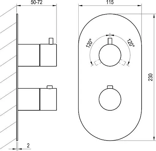 Термостат для 3 потребителей Ravak Espirit белый X070252 Термостат для 3 потребителей Ravak Espirit белый X070252
