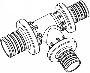 Тройник аксиальный редукционный 20мм x 16мм x 16мм Rehau Rautitan PX 11600811001 Тройник аксиальный редукционный 20мм x 16мм x 16мм Rehau Rautitan PX 11600811001, 2