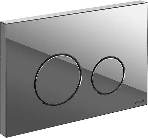 Комплект 6 в 1 Cersanit Crea Square CO DPL EO slim 64443 с кнопкой Twins хром глянцевый