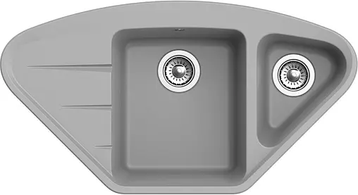 Мойка кухонная Ewigstein Wink W-80KF серый металлик