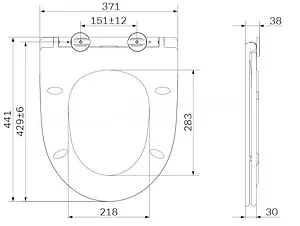 Крышка-сиденье для унитаза с микролифтом Am.Pm Awe белый C117853WH Крышка-сиденье для унитаза с микролифтом Am.Pm Awe белый C117853WH, 2