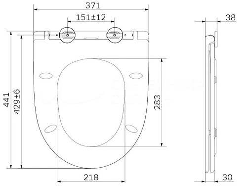 Крышка-сиденье для унитаза с микролифтом Am.Pm Awe белый C117853WH Крышка-сиденье для унитаза с микролифтом Am.Pm Awe белый C117853WH
