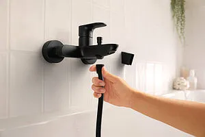 Смеситель для ванны Hansgrohe Rebris S чёрный матовый 72440670 Смеситель для ванны Hansgrohe Rebris S чёрный матовый 72440670, 3