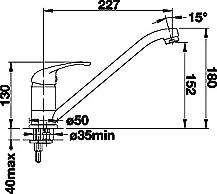 Смеситель для кухни Blanco Daras алюметаллик 524181