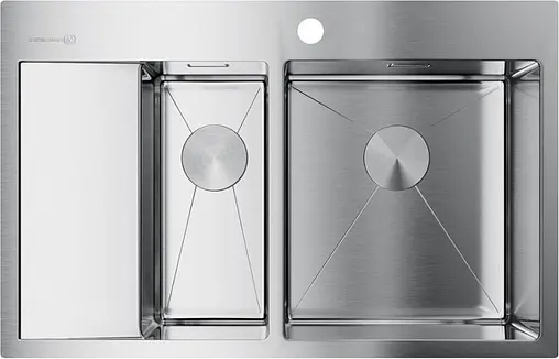 Мойка кухонная Omoikiri Akisame 78-2-IN-R нержавеющая сталь 4973063
