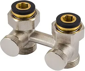 Узел нижнего подключения радиатора прямой ¾"ек x ¾"нг Schlosser Standard 600700005 Узел нижнего подключения радиатора прямой ¾"ек x ¾"нг Schlosser Standard 600700005, 1