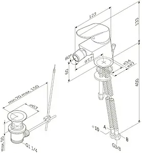 Смеситель для биде AM.PM Like хром F8083116, 2