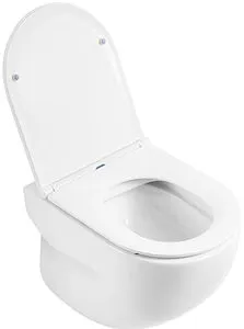 Унитаз подвесной безободковый BelBagno Onda белый BB066CHR, 3