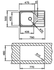 Мойка кухонная Teka Universe 50 T-XP 1B 1D MAX POLISHED нержавеющая сталь полированная 115110017 Мойка кухонная Teka Universe 50 T-XP 1B 1D MAX POLISHED нержавеющая сталь полированная 115110017, 2
