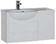 Тумба-умывальник подвесная Aquanet Лайн 90 L белый 00164936+00165033