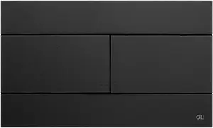 Клавиша смыва для унитаза OLI Slim Oliveira 659055 черный матовый, 1