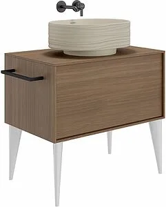 Раковина Kerama Marazzi Artbasin Conchiglia 50 белый матовый SA.wb.50\SAN Раковина Kerama Marazzi Artbasin Conchiglia 50 белый матовый SA.wb.50\SAN, 4