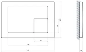 Комплект 6 в 1 Cersanit Carina XL CO DPL EO slim 64119 с кнопкой Corner белый глянцевый, 5