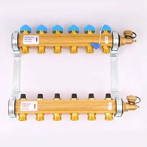 Группа коллекторная без расходомеров 6 отводов 1"в/в x ¾"ек Watts HKV 10004180 Группа коллекторная без расходомеров 6 отводов 1"в/в x ¾"ек Watts HKV 10004180, 2