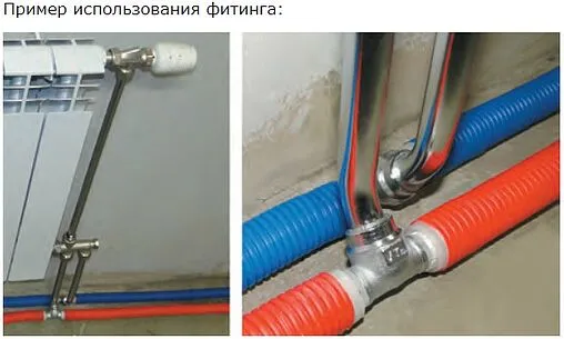 Тройник пресс радиаторный с хромированной трубкой 16мм x 15мм x 16мм Valtec VTm.282.HN.161516