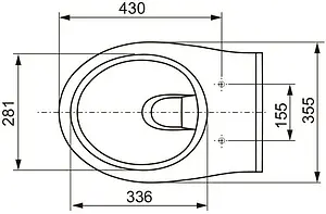 Унитаз подвесной TECE V04 белый 9700004, 2
