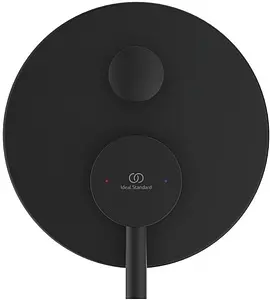 Смеситель для ванны скрытого монтажа Ideal Standard Ceraline чёрный матовый/хром A6939XG, 1