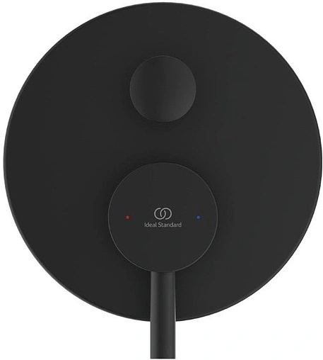 Смеситель для ванны скрытого монтажа Ideal Standard Ceraline чёрный матовый/хром A6939XG