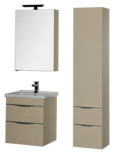 Шкаф-зеркало Aquanet Эвора 60 сливочный 184015