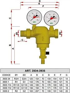 Фильтр тонкой очистки воды 1¼&quot;н x 1¼&quot;в Far FA 3935 114, 2
