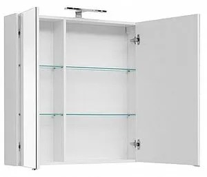 Шкаф-зеркало Aquanet Августа 90 L белый 00210013 Шкаф-зеркало Aquanet Августа 90 L белый 00210013, 4