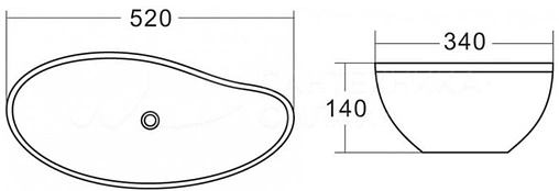 Раковина BelBagno 52 белый BB1362 Раковина BelBagno 52 белый BB1362