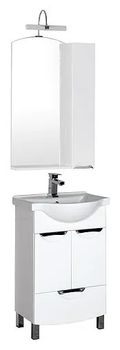 Шкаф-зеркало Aquanet Асти 55 белый 180073