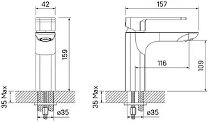 Смеситель для раковины IDDIS Slide хром SLISB00i01 Смеситель для раковины IDDIS Slide хром SLISB00i01, 2