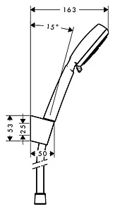 Душевой набор Hansgrohe Crometta 100 Vario 4jet 160см хром/белый 26667400 Душевой набор Hansgrohe Crometta 100 Vario 4jet 160см хром/белый 26667400, 2