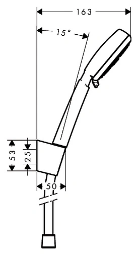 Душевой набор Hansgrohe Crometta 100 Vario 4jet 160см хром/белый 26667400