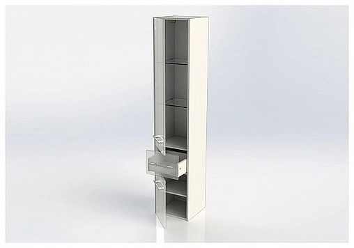 Шкаф-пенал подвесной Aquanet Августа 35 дуб сонома 00210017