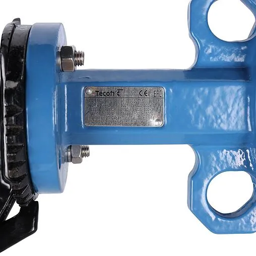 Затвор дисковый поворотный межфланцевый Ду150 Ру16 Tecofi VPI4448-02EP0150