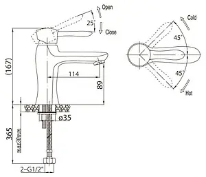 Смеситель для раковины BelBagno Oglio хром OGL-LVM-CRM Смеситель для раковины BelBagno Oglio хром OGL-LVM-CRM, 2