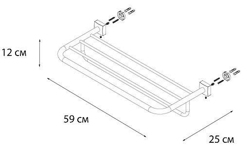 Полка для полотенец Fixsen Kvadro FX-61315