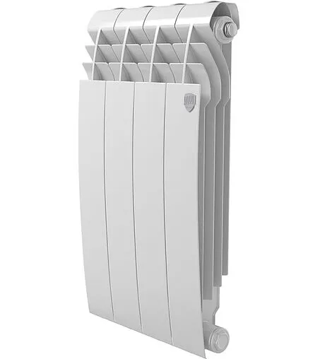 Радиатор алюминиевый 4 секции Royal Thermo BiLiner Alum 500 Bianco Traffico RTBA50004