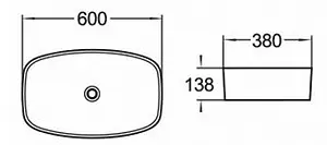 Раковина Comforty 60 белый 78329 Раковина Comforty 60 белый 78329, 2