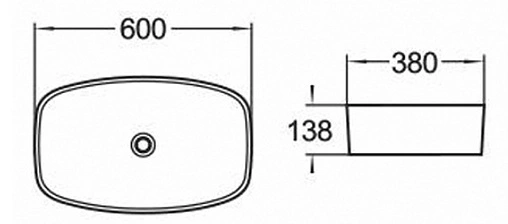 Раковина Comforty 60 белый 78329
