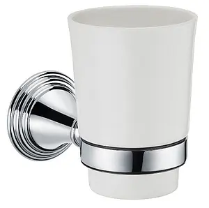 Стакан Fixsen Best хром/белый FX-71606 Стакан Fixsen Best хром/белый FX-71606, 1