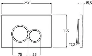 Комплект 5 в 1 BelBagno Loto BB070CHR/SC/SET.R.CR с кнопкой хром глянцевый Комплект 5 в 1 BelBagno Loto BB070CHR/SC/SET.R.CR с кнопкой хром глянцевый, 4