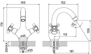 Смеситель для раковины IDDIS Sam хром SAMSB00i01 Смеситель для раковины IDDIS Sam хром SAMSB00i01, 2