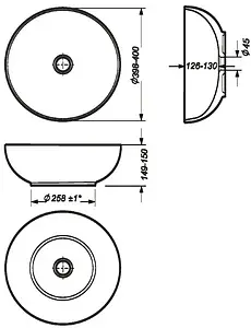 Раковина Sanita Luxe Art Slim 40 белый WB.CT/Art/40-N.Slim/WHT.G/S1, 2