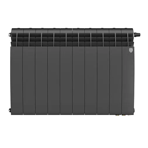 Радиатор биметаллический 10 секций нижнее правое подключение Royal Thermo Biliner 500 VR80 Noir Sable RTBNSVR8050010