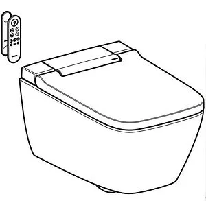 Умный унитаз-биде подвесной безободковый Geberit AquaClean Sela белый 146.250.21.1 Умный унитаз-биде подвесной безободковый Geberit AquaClean Sela белый 146.250.21.1, 5