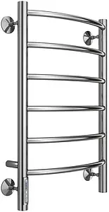 Полотенцесушитель электрический лесенка Terminus Классик П6 400х650 левый электро quick touch полированная сталь 4670078531315, 1