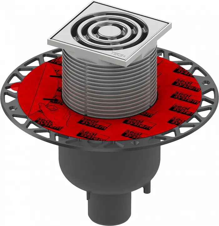 Трап вертикальный Set TECEdrainpoint S 100x100мм 3601300 Трап вертикальный Set TECEdrainpoint S 100x100мм 3601300, 1