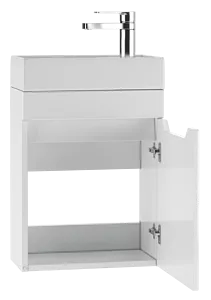 Тумба-умывальник подвесная Айсберг Мечта 40 белый DM2308T+4607152362107, 4