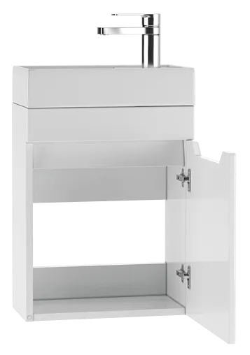 Тумба-умывальник подвесной Айсберг Мечта 40 белый DM2308T+4607152362107