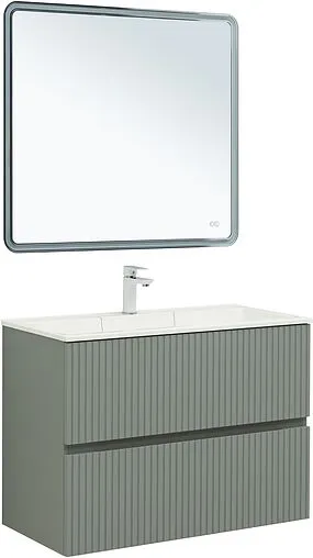 Тумба-умывальник Aquanet Джейн 90 мисти грин 00313319+