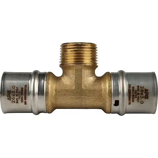 Тройник пресс переходной 26мм x ¾&quot;н x 26мм Stout SFP-0008-263426